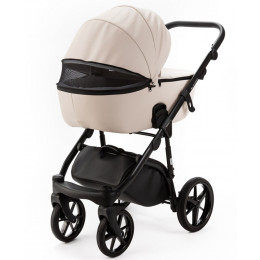 Детская коляска Adamex Nola Deluxe 2 в 1 N-SA07 (СВ.БЕЖ. КОЖА)