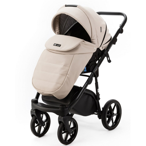 Детская коляска Adamex Nola Deluxe 2 в 1 N-SA07 (СВ.БЕЖ. КОЖА)