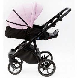 Детская коляска Adamex Nola Deluxe 2 в 1 N-SA16 (РОЗОВ. ЗЕФИР КОЖА)