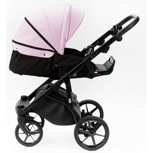 Детская коляска Adamex Nola Deluxe 2 в 1 N-SA16 (РОЗОВ. ЗЕФИР КОЖА)