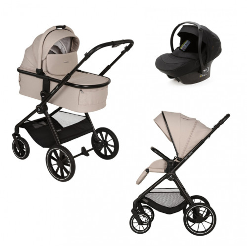 Детская коляска Adamex Nova 3 в 1 БЕЖЕВЫЙ - BEIGE