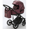 Детская коляска Adamex Zico Deluxe 3 в 1 Z-SM08 Т.СИРЕН.ПЕРЛ КОЖА