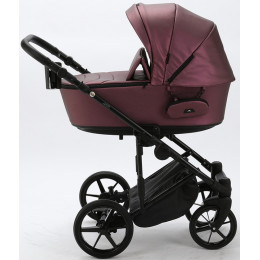 Детская коляска Adamex Zico Deluxe 3 в 1 Z-SM08 Т.СИРЕН.ПЕРЛ КОЖА