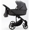 Детская коляска Adamex Zico Deluxe New 2 в 1 ZN-SA04 СЕРАЯ КОЖА