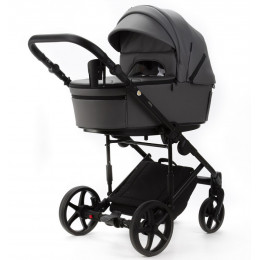 Детская коляска Adamex Zico Deluxe New 2 в 1 ZN-SA04 СЕРАЯ КОЖА