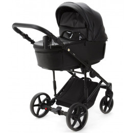 Детская коляска Adamex Zico Deluxe New 3 в 1 ZN-SA02 ЧЕРНАЯ КОЖА
