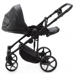 Детская коляска Adamex Zico Deluxe New 3 в 1 ZN-SA02 ЧЕРНАЯ КОЖА