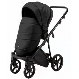 Детская коляска Adamex Belissa Deluxe 3 в 1 B-SA02 (ЧЁРН.КОЖА)