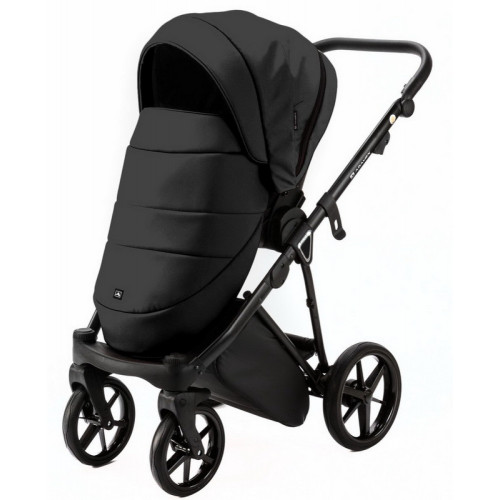 Детская коляска Adamex Belissa Deluxe 3 в 1 B-SA02 (ЧЁРН.КОЖА)