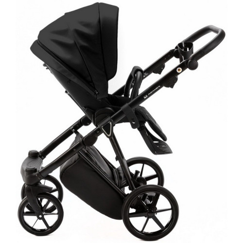 Детская коляска Adamex Belissa Deluxe 3 в 1 B-SA02 (ЧЁРН.КОЖА)