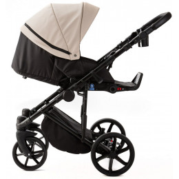 Детская коляска Adamex Locco Light Deluxe 2 в 1 LL-SA07 (СВ.БЕЖЕВАЯ КОЖА)