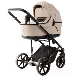 Детская коляска Adamex Locco Light Deluxe 3 в 1 LL-SA07 (СВ.БЕЖЕВАЯ КОЖА)