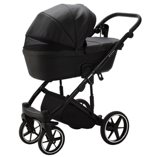 Детская коляска Adamex Lumi Air Deluxe 2 в 1 L-SA02 (Черный. Кожа)