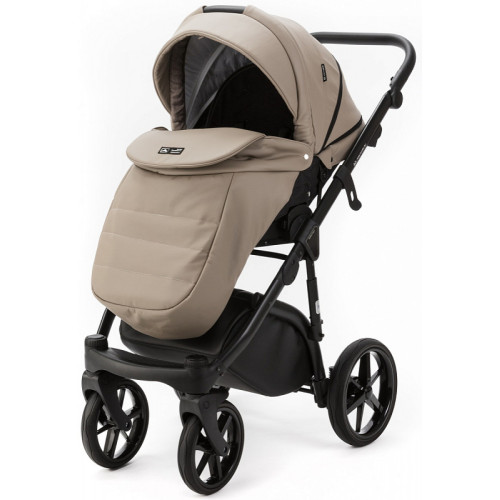 Детская коляска Adamex Nola Deluxe 3 в 1 N-SA09 (Т.БЕЖ. КОЖА)