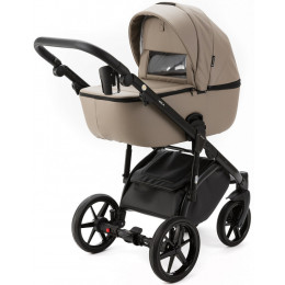 Детская коляска Adamex Nola Deluxe 3 в 1 N-SA09 (Т.БЕЖ. КОЖА)
