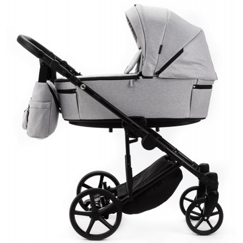 Детская коляска Adamex Zico New 3 в 1 ZN-TK01 (СВЕТЛО-СЕРЫЙ)