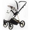 Детская коляска Adamex Blanc Special Edition 3 в 1 BL-PS782 (БЕЛ.В БЛЕСТКУ+БЕЛ.КОЖА+ЗОЛОТО РАМА)