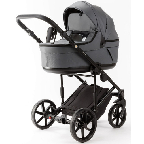 Детская коляска Adamex Locco Light Deluxe 3 в 1 LL-SA32 (СЕРАЯ КОЖА)
