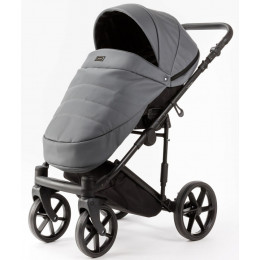 Детская коляска Adamex Locco Light Deluxe 3 в 1 LL-SA32 (СЕРАЯ КОЖА)