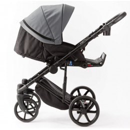 Детская коляска Adamex Locco Light Deluxe 3 в 1 LL-SA32 (СЕРАЯ КОЖА)
