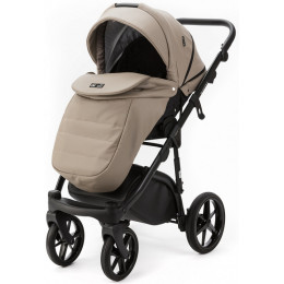 Детская коляска Adamex Nola Deluxe 2 в 1 N-SA09 (Т.БЕЖ. КОЖА)