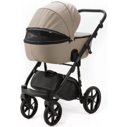 Детская коляска Adamex Nola Deluxe 2 в 1 N-SA09 (Т.БЕЖ. КОЖА)