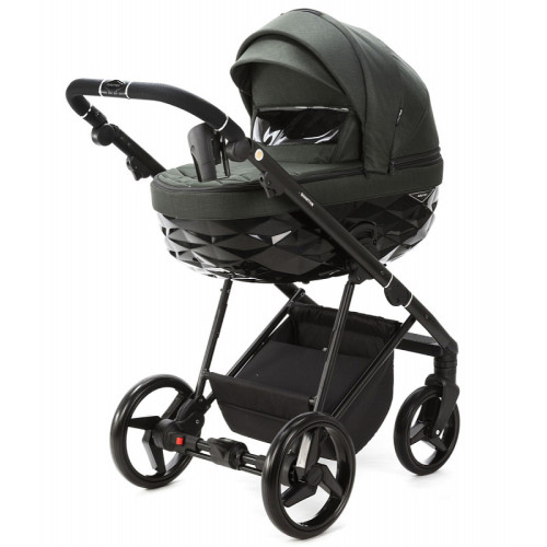 Детская коляска Adamex Quantum 3 в 1 Q-TK105 LUX (Т.ЗЕЛЕНЫЙ)