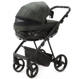 Детская коляска Adamex Quantum 3 в 1 Q-TK105 LUX (Т.ЗЕЛЕНЫЙ)