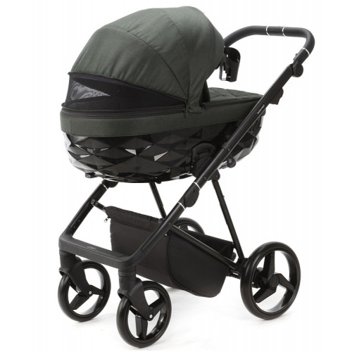 Детская коляска Adamex Quantum 3 в 1 Q-TK105 LUX (Т.ЗЕЛЕНЫЙ)