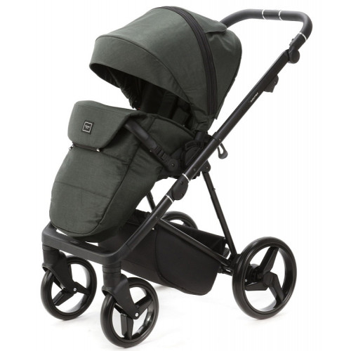 Детская коляска Adamex Quantum 3 в 1 Q-TK105 LUX (Т.ЗЕЛЕНЫЙ)