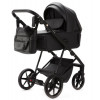 Детская коляска Adamex Vasco Deluxe 2 в 1 V-SA02 (ЧЕРНАЯ КОЖА)