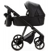 Детская коляска Adamex Vasco Deluxe 2 в 1 V-SA02 (ЧЕРНАЯ КОЖА)