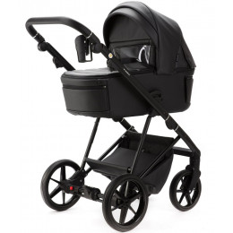Детская коляска Adamex Vasco Deluxe 2 в 1 V-SA02 (ЧЕРНАЯ КОЖА)
