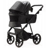 Детская коляска Adamex Vasco Deluxe 2 в 1 V-SA02 (ЧЕРНАЯ КОЖА)
