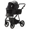 Детская коляска Adamex Vasco Deluxe 2 в 1 V-SA02 (ЧЕРНАЯ КОЖА)