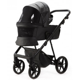 Детская коляска Adamex Vasco Deluxe 2 в 1 V-SA02 (ЧЕРНАЯ КОЖА)