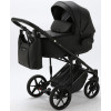 Детская коляска Adamex Zico Deluxe 2 в 1 Z-SA02 ЧЁРН.КОЖА