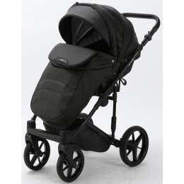 Детская коляска Adamex Zico Deluxe 2 в 1 Z-SA02 ЧЁРН.КОЖА