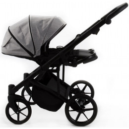 Детская коляска для двойни Adamex Leo Duo 2 в 1 TK01 (СВЕТЛО-СЕРЫЙ)