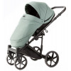 Детская коляска Adamex Locco Light Deluxe 3 в 1 LL-SA20 (СЕРО-ЗЕЛЕН. КОЖА)