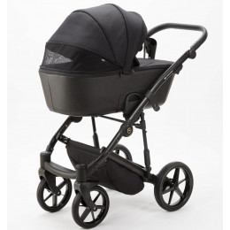 Детская коляска Adamex Mobi 3 в 1 M-PS37 Черный Кожа