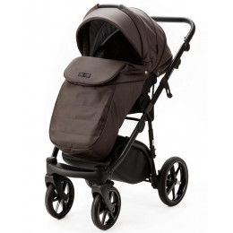 Детская коляска Adamex Nola Deluxe 3 в 1 N-SA28 (КОРИЧНЕВАЯ КОЖА)