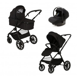 Детская коляска Adamex Nova 3 в 1 ЧЕРНЫЙ - BLACK