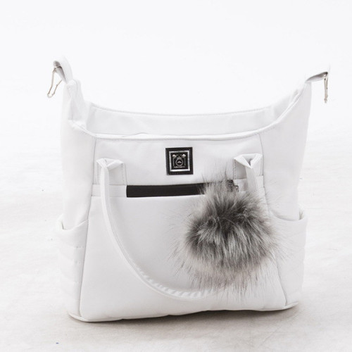 Детская коляска Adamex Porto Deluxe 2 в 1 PO-SA01 (БЕЛ.КОЖА)