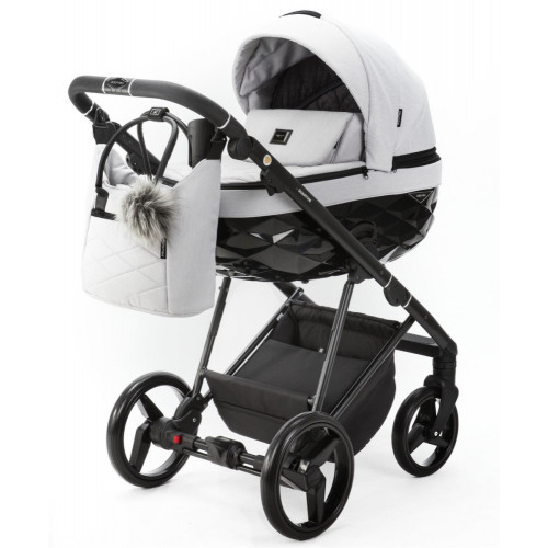 Детская коляска Adamex Quantum 2 в 1 Q-TK94 (СВ.СЕРЫЙ)
