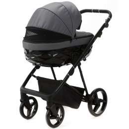 Детская коляска Adamex Quantum 3 в 1 Q-TK57 TIP (Т.СЕРЫЙ)