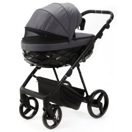 Детская коляска Adamex Quantum 3 в 1 Q-TK66 (Т.СЕРЫЙ)
