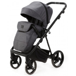 Детская коляска Adamex Quantum 3 в 1 Q-TK66 (Т.СЕРЫЙ)