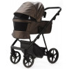 Детская коляска Adamex Vasco Deluxe 2 в 1 V-SM16 (БЕЖ МЕТАЛИК КОЖА)