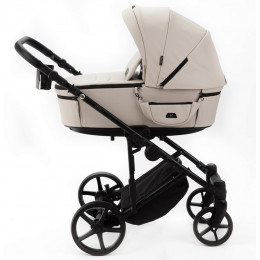 Детская коляска Adamex Zico Deluxe New 2 в 1 ZN-SA07 (СВЕТЛО-БЕЖЕВАЯ КОЖА)